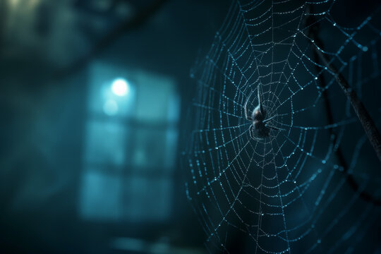 Image of cobweb and spider