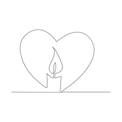 Continuous line drawing candle vector illustration design
Coloring page for kids white halloween candles vector illustration,
