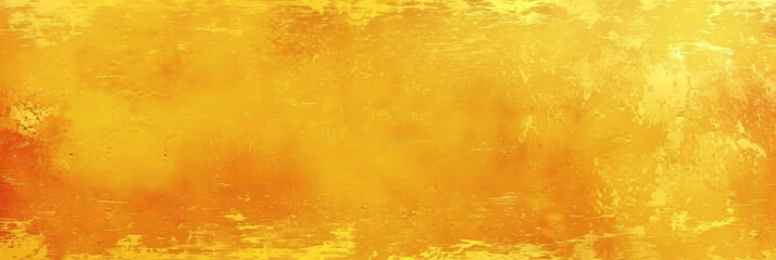 A yellow gold gradient background with a grainy texture, Yellow orange background with texture and distressed vintage grunge wall and watercolor paint banner