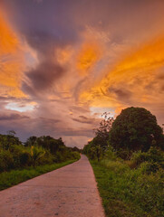 sunset on the road © Ivan