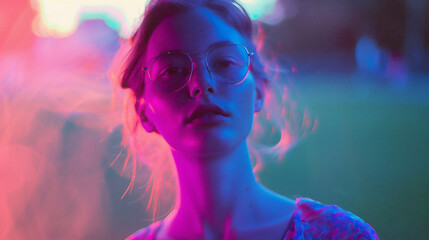 Naklejka premium Retrato de una mujer modelo