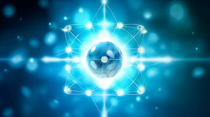 An abstract representation of particle entanglement and quantum correlation, illustrating the intricate concepts of quantum mechanics in a visually compelling manner.