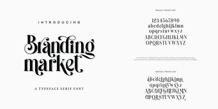 Abstract Fashion font alphabet. Minimal modern urban fonts for logo, brand etc. Typography typeface uppercase lowercase and number. vector illustration