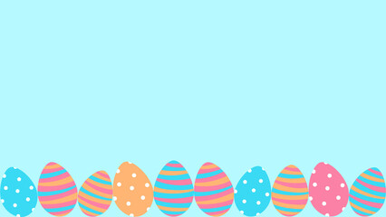easter card with eggs, easter background with eggs