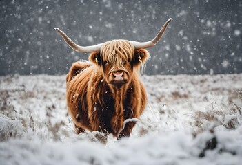 A close up of a Highland Cow