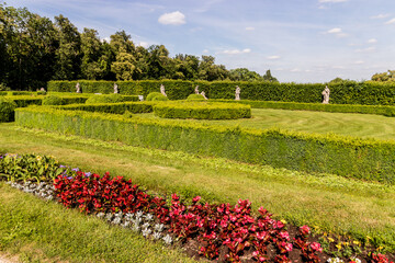 Garden of a chateau in Lysa nad Labem town, Czech Republic - 765758899