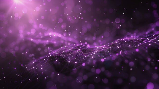 Purple and Black Starry Background