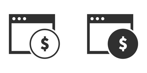 Online money transaction donation icon vector illustration