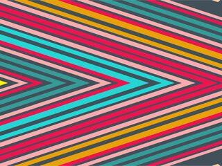 Abstract Background of Colorful Lines. Geometric Digital Art. Modern wallpaper.
