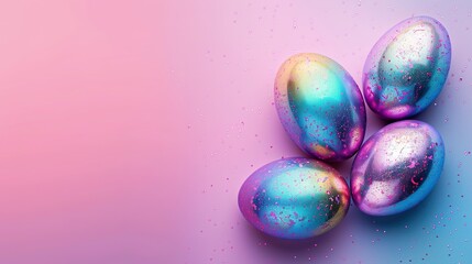 Colorful  easter eggs 
