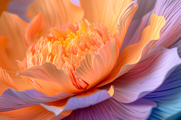 the delicate petals and vibrant colors of a handcrafted paper flower