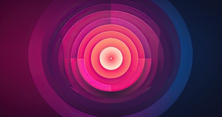 Abstract beautifull background with a gradient and circles, minimal design for presentation in the style of "heraldica". Vector illustration. 