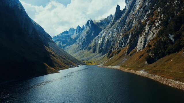 A very beautiful lake placed high between the mountains