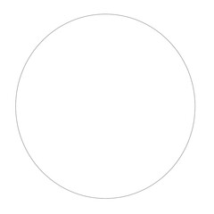 circle frame on white