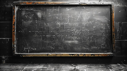 blackboard with chalk on blackboard, Teacher Day - obrazy, fototapety, plakaty