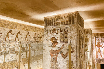 Tomb KV11 in the Egyptian Valley of the Kings, in the Theban necropolis, Egypt, Luxor