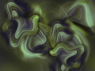 abstract green and black fluid patterns with smooth dynamic flowing shapes