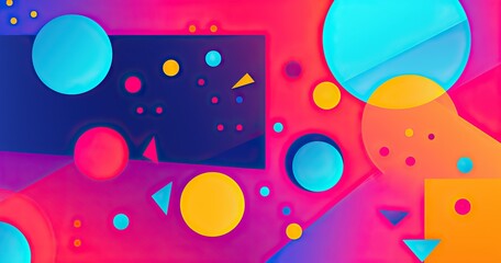 abstract beautifull background with colorful shapes, vector illustration, simple design with flat beautifull colors and simple lines in the style of vector art