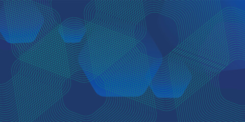 Blue abstract triangle geometric lines futuristic digital high-technology background - obrazy, fototapety, plakaty
