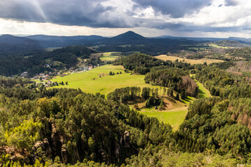 Landscape of the Czech Switzerland, Czech Republic