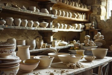 Fototapeta na wymiar Countryside Pottery Studio