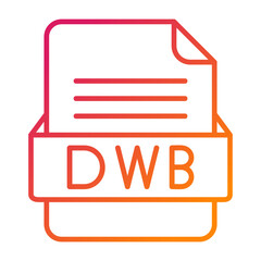 DWB File Format Vector Icon Design