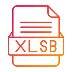 XLSB File Format Vector Icon Design