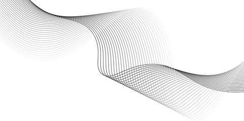 Abstract dynamic black color lines, waves. technology line stripe isolated science digital flowing black line, Modern white flowing wave lines and glowing moving lines. 