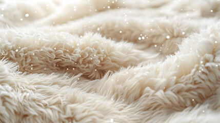A close-up of a fur-like texture in a light brown color.
