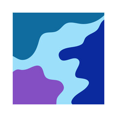 Abstract shape and color pattern background