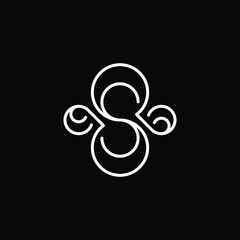 Letter S Outline Decorative Logo
