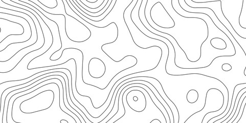 Topographic map and landscape terrain texture grid. Abstract lines background. Contour maps. Vector illustration. black and white topographic contours lines of mountains.	
