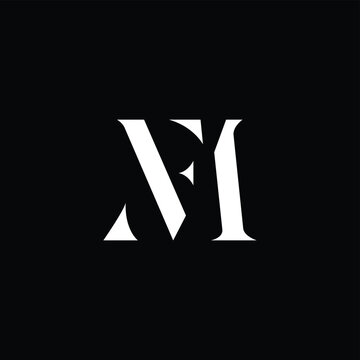 Stencil FM or MF Logo