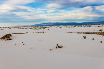 Spectacular landscape views at White Sands National Park.