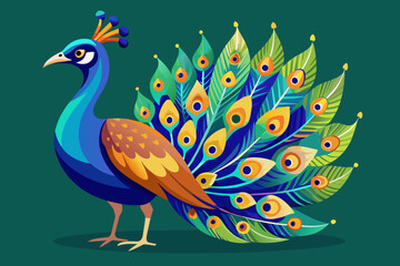 give-the-vector-of-peacock.