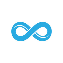 Obraz premium blue Infinity symbol icon