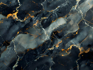 A black marble texture with gold parts. High quality