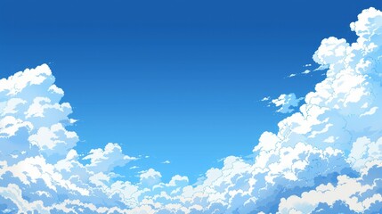 blue sky with white cloud background