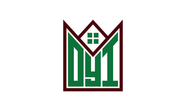 OYI initial letter builders real estate logo design vector. construction, housing, home marker, property, building, apartment, flat, compartment, business, corporate, house rent, rental, commercial