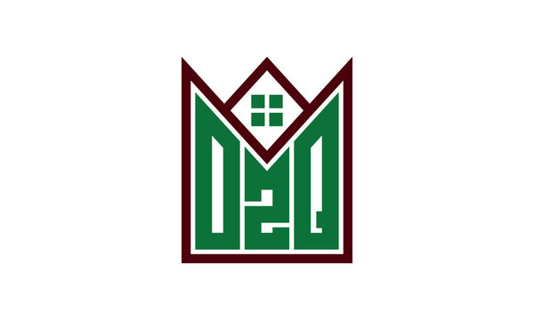 OZQ initial letter builders real estate logo design vector. construction, housing, home marker, property, building, apartment, flat, compartment, business, corporate, house rent, rental, commercial