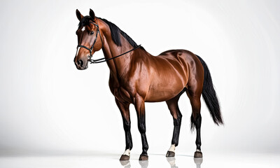 Equestrian Beauty: Bay Sport Horse