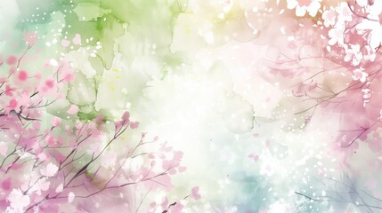 Fototapeta na wymiar Floral background. Banner with delicate pink flowers