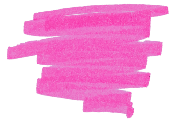 Transparent png of Stroke drawn with pink marker	
