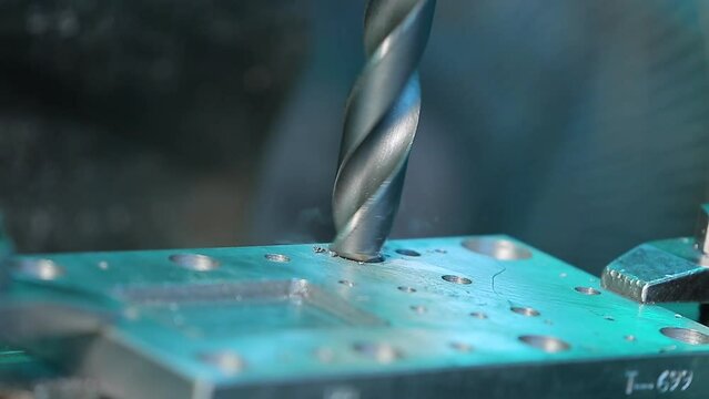 drilling machine and machining center high precision VMC turning machine working on metal component in shaping forming process vertical machining centre control automation milling workpiece rotating