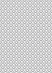 Vector background with a repeating pattern in the shape of triangles with rounded corners. Background, pattern, repeating geometric pattern.