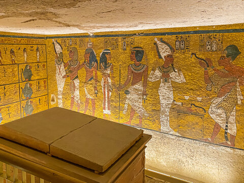 Tomb of Tutankhamun KV62 in the Egyptian Valley of the Kings, in the Theban necropolis, Egypt, Luxor