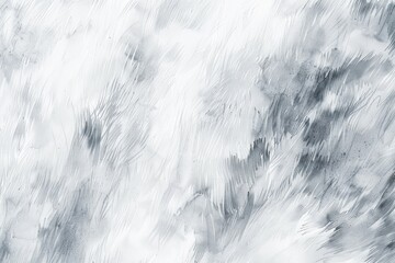 Watercolor rendition of the soft, fluffy texture of a rabbits fur, with gentle strokes of white and soft gray on a clean white background