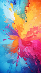 abstract watercolor background, color splashes 
