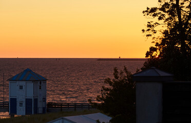 Sonnenaufgang in Lubmin an der Ostsee, Mecklenburg-Vorpommern, 2023