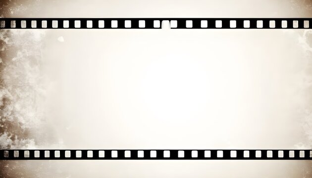 Blurred White Grunge Filmstrip Background